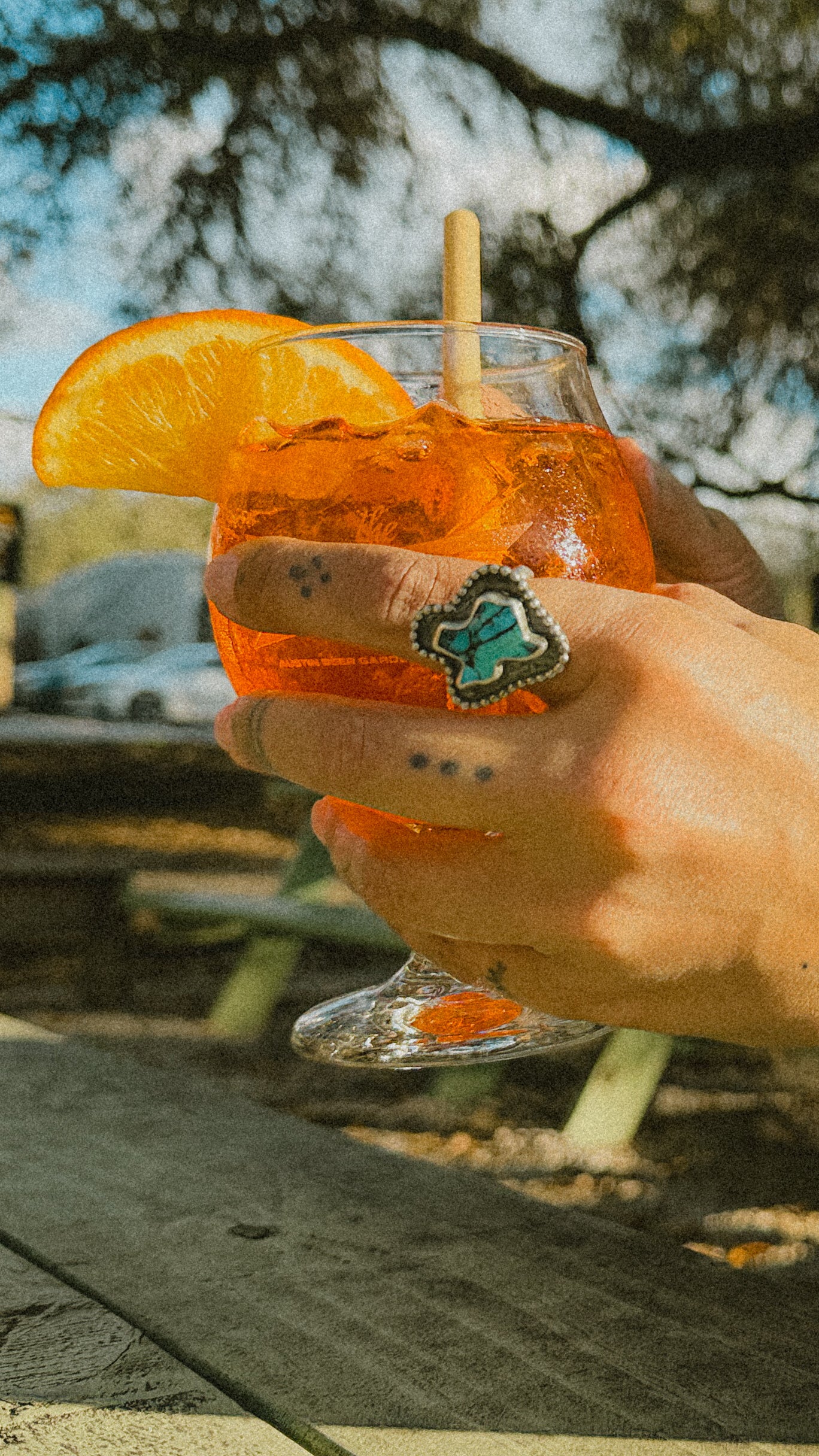 Turquoise Texas Ring - sz. 7.75