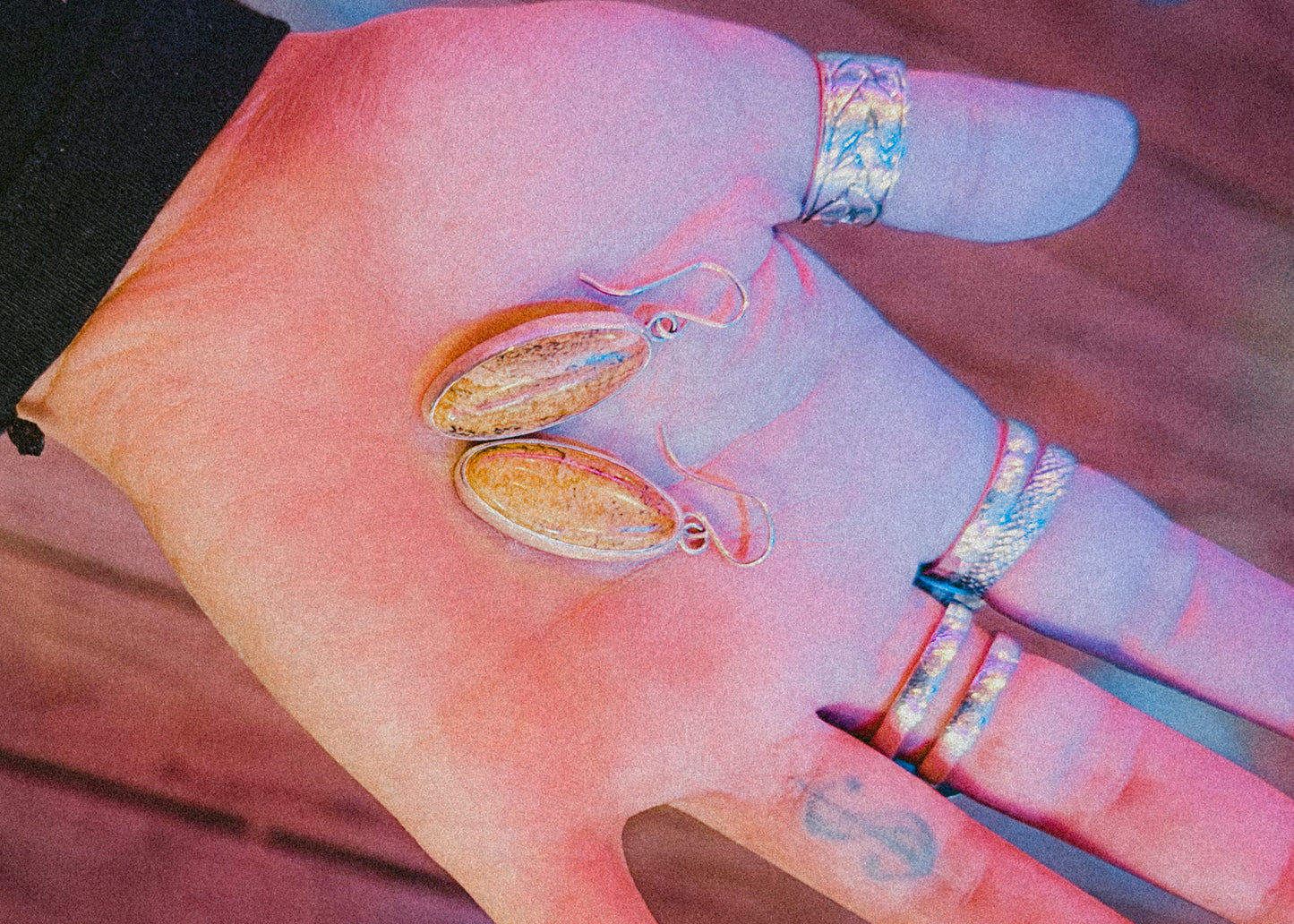 Picture Jasper Earrings