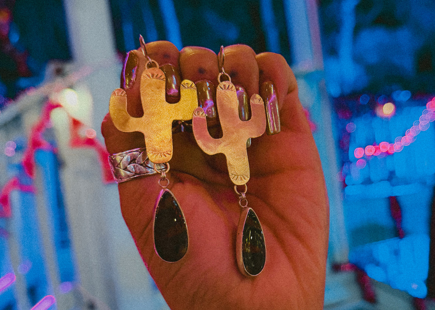 Saguaro Bloodstone Earrings