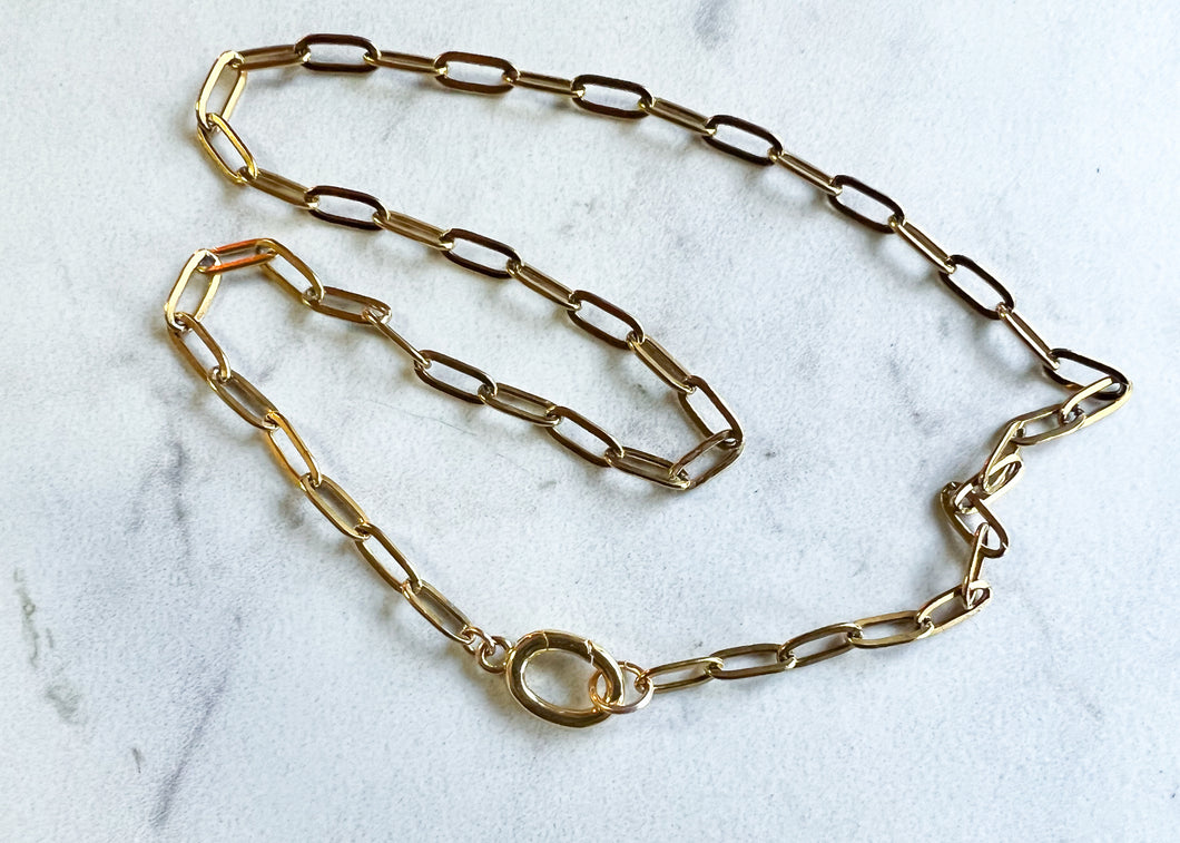 Gold Essential Paper Clip Chain