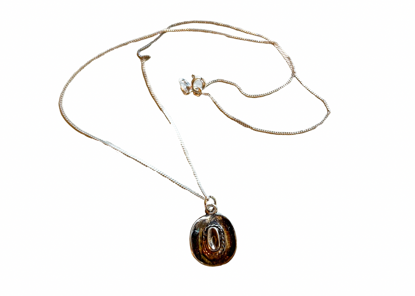 Cowboy Hat Charm Necklace