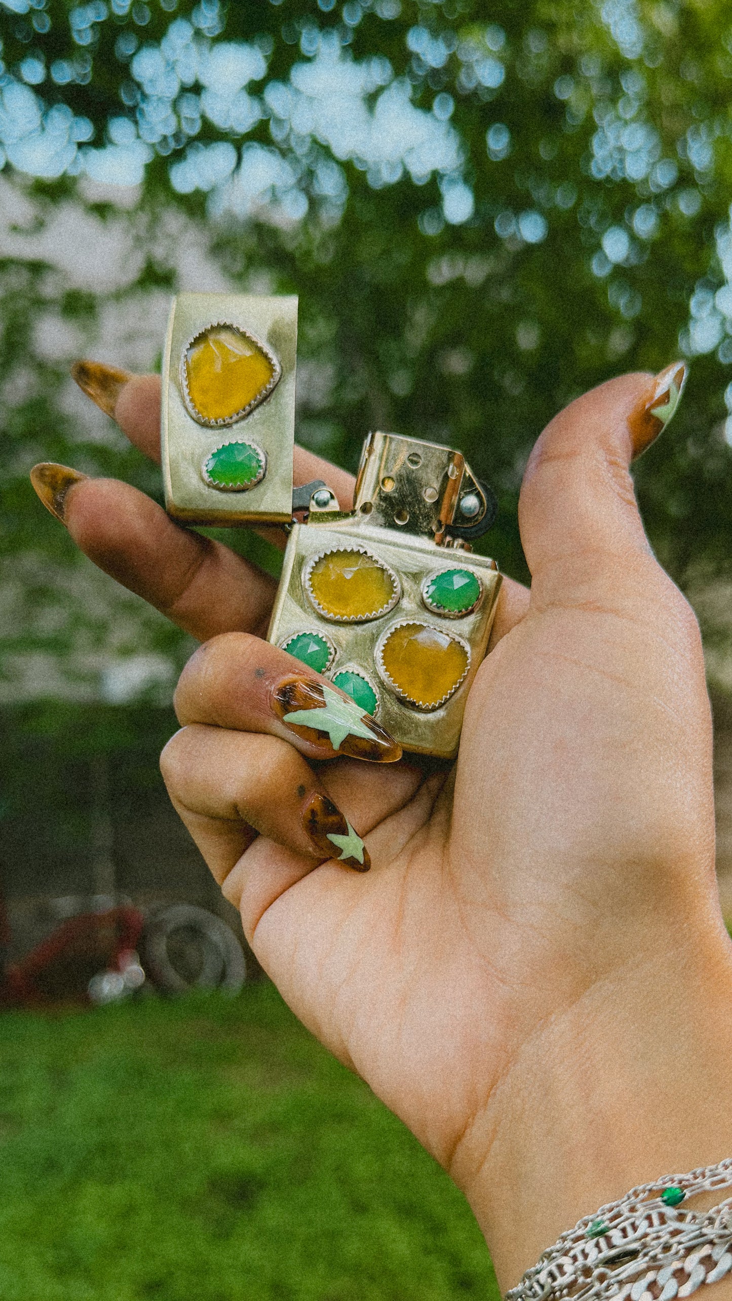 Bejeweled Zippo Lighter