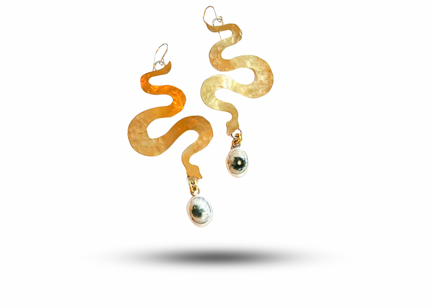 Ocean Jasper Snake Earrings