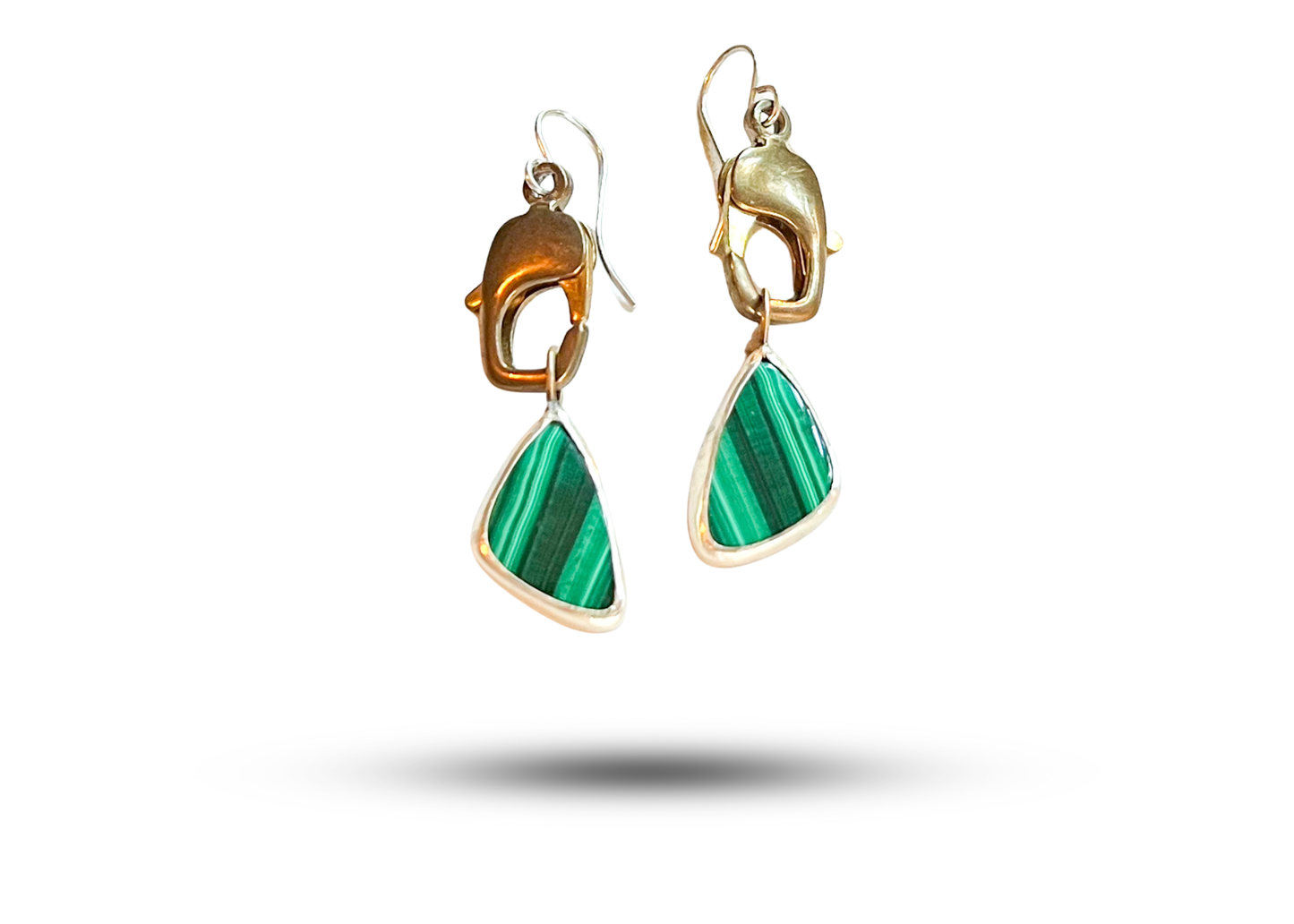 Malachite Clasp Earrings