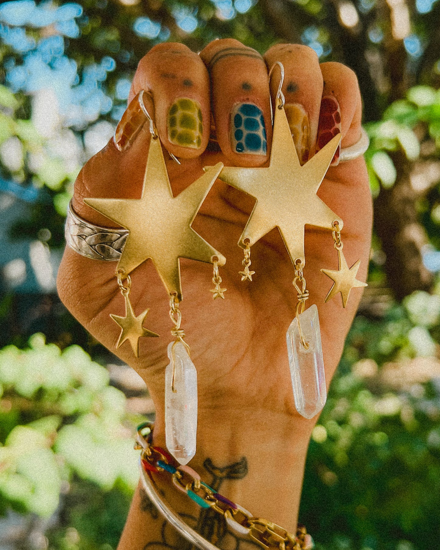 Big Star Crystal Earrings