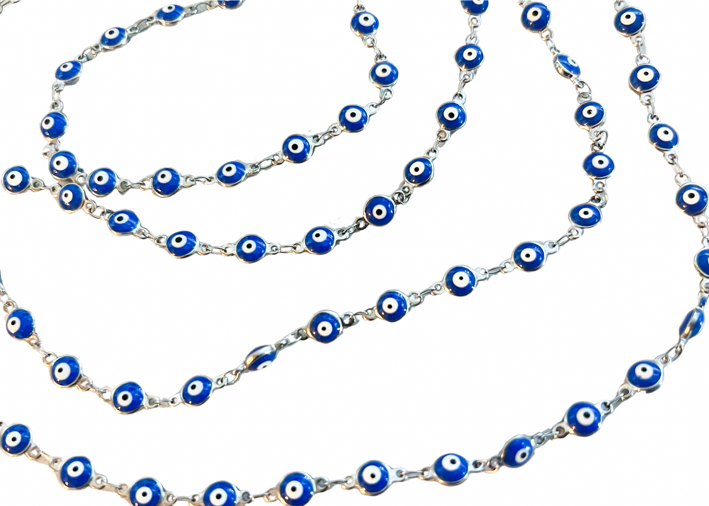 Silver Evil Eye Chain