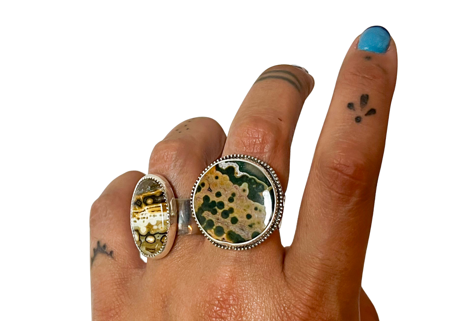 Ocean Jasper Ring - sz. 7.5