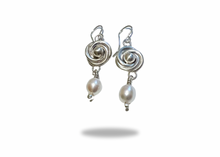 Load image into Gallery viewer, Pearl Knot Earrings
