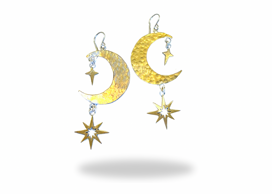 Celestial Crescent Earrings #2