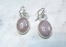 Load image into Gallery viewer, Rose Quartz Mi Amor Earrings
