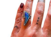 Load image into Gallery viewer, Aurora Opal Bolt Ring - sz. 6
