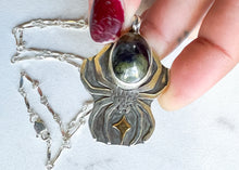 Load image into Gallery viewer, Sapphire Spider Pendant
