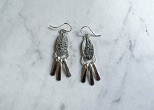 Load image into Gallery viewer, Silver Conifer Earrings
