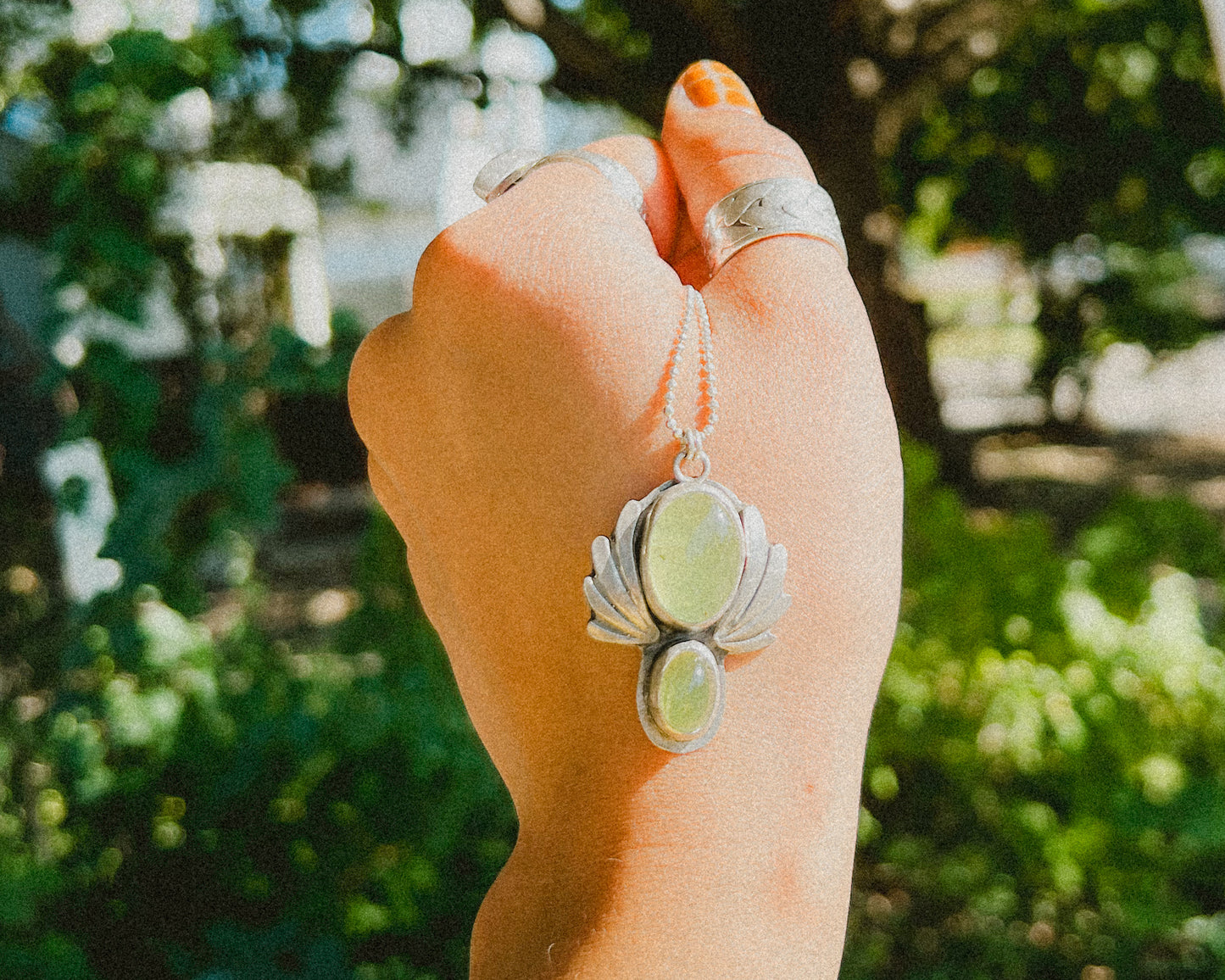 Prehnite Pendant