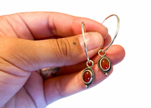 Load image into Gallery viewer, Carnelian Hoop Earrings
