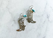 Load image into Gallery viewer, Petite Silver Two Step Earrings
