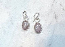 Load image into Gallery viewer, Rose Quartz Mi Amor Earrings
