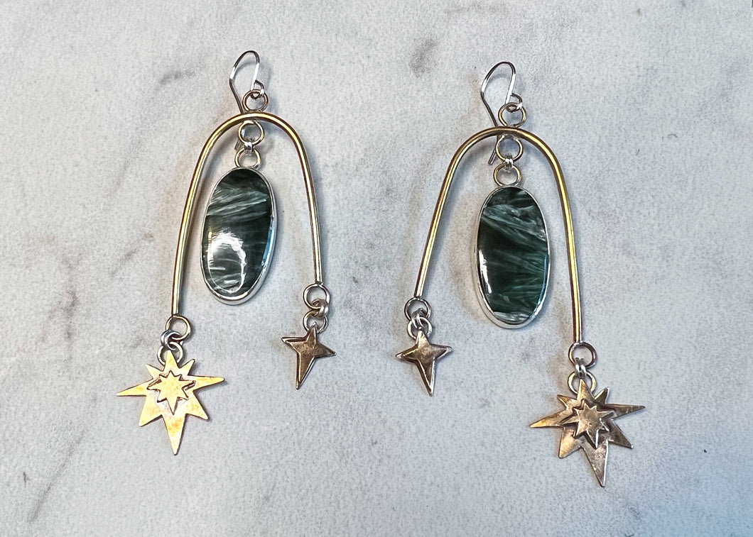 Seraphinite Arches Earrings