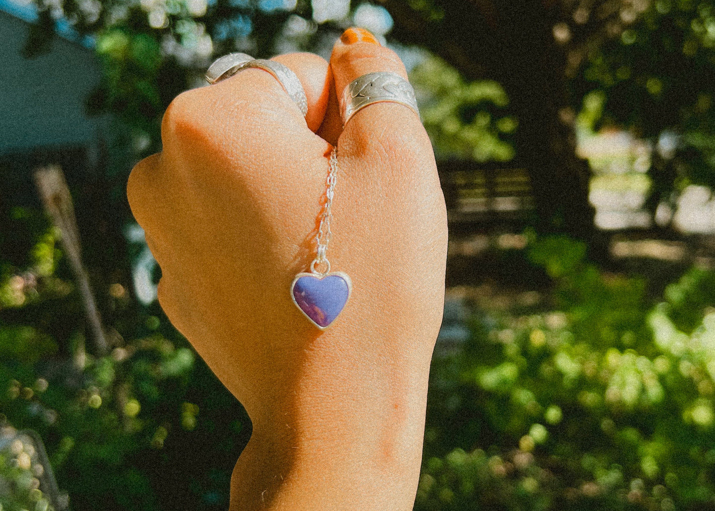 Purple Heart Pendant