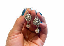 Load image into Gallery viewer, Pearl Knot Earrings
