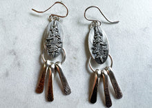 Load image into Gallery viewer, Silver Conifer Earrings
