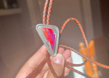 Load image into Gallery viewer, Aurora Opal Bolt Bolo Tie
