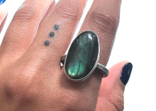 Load image into Gallery viewer, Labradorite Ring - sz. 10.5
