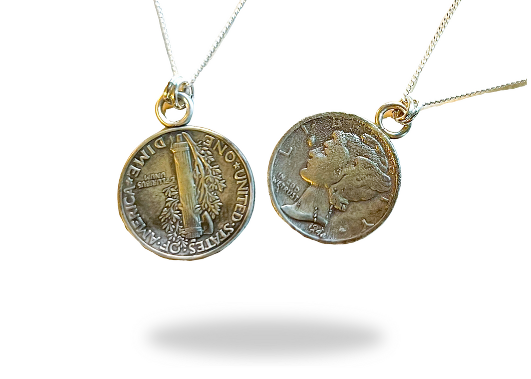 Mercury Dime Necklace