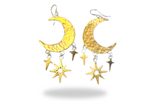 Load image into Gallery viewer, Celestial Crescent Earrings
