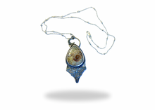 Load image into Gallery viewer, Ammonite Luna Moth Pendant
