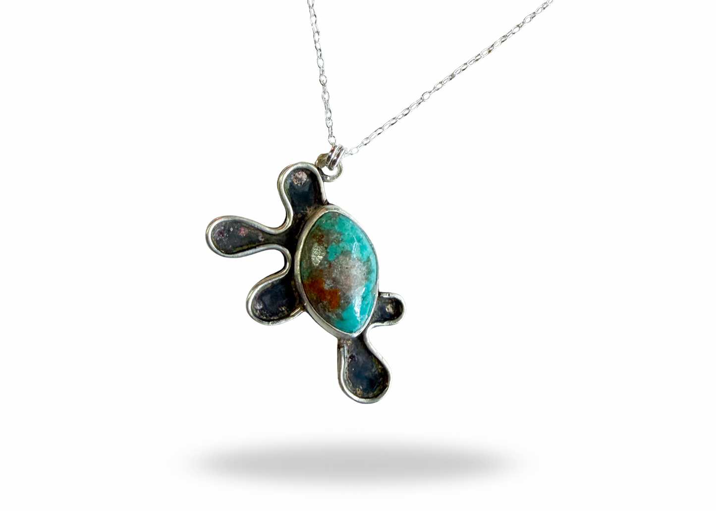 Turquoise Splat Necklace