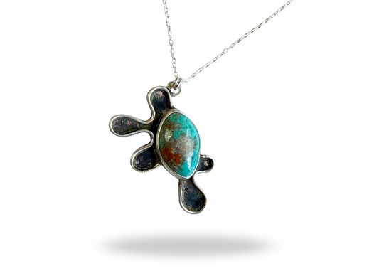 Turquoise Splat Necklace