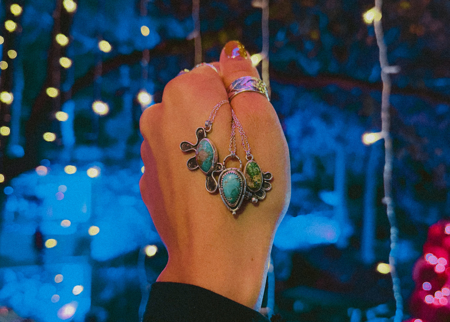 Sonoran Gold Turquoise Pendant