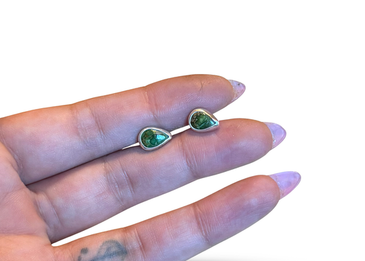 Sonoran Gold Turquoise Stud Earrings