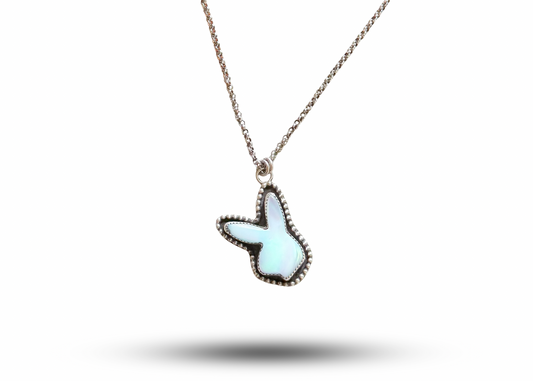 Aurora Opal Bunny Necklace