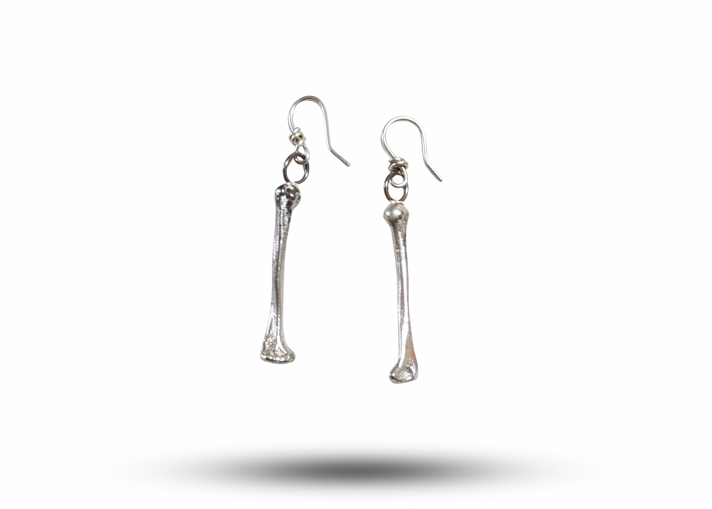 Silver Bones Earrings