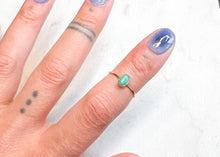 Load image into Gallery viewer, Gold bb Turquoise Ring - sz.5
