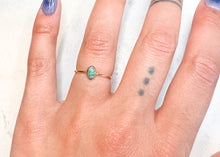 Load image into Gallery viewer, Gold bb Turquoise Ring - sz. 6

