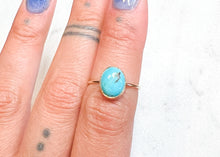 Load image into Gallery viewer, Gold Med Turquoise Ring - sz.6
