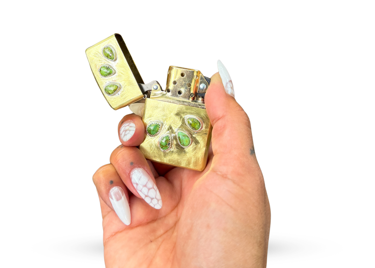 Turquoise Zippo Lighter