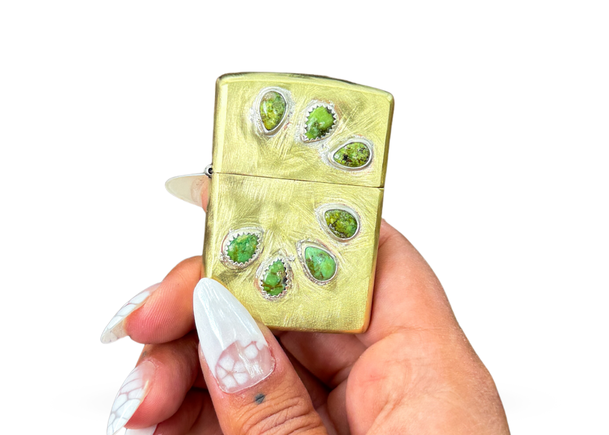 Turquoise Zippo Lighter