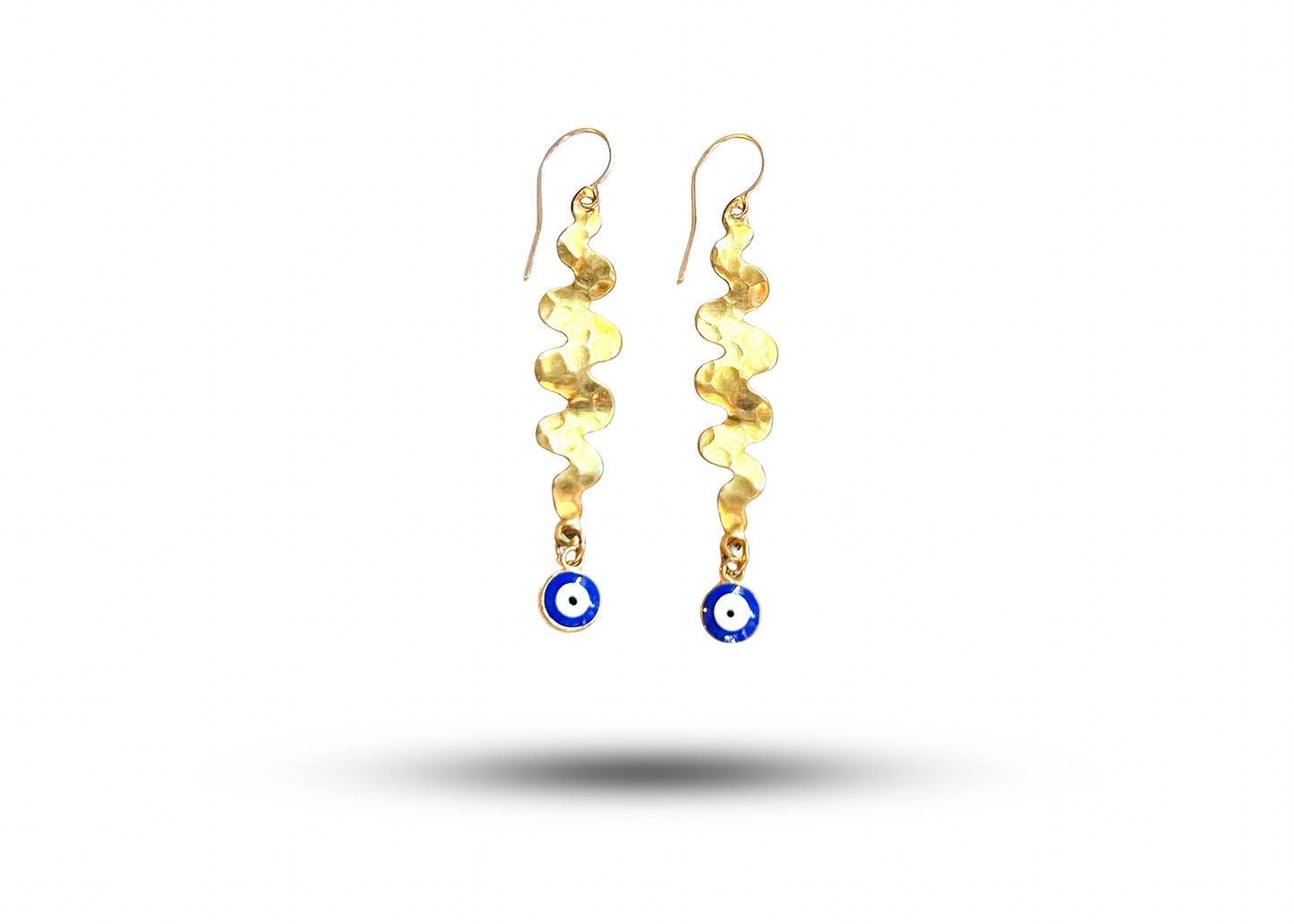 Evil Eye Squiggle Earrings