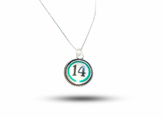 14 Pool Ball Necklace