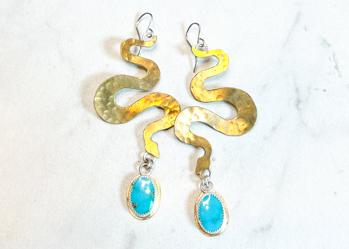 Kingman Snake Earrings