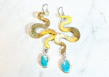 Load image into Gallery viewer, Kingman Snake Earrings
