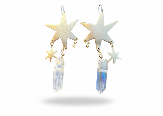Big Star Crystal Earrings