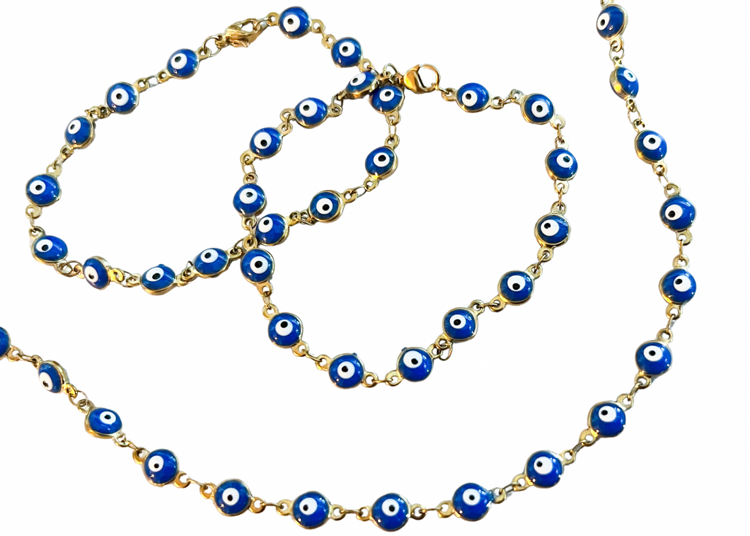 Gold Evil Eye Chain