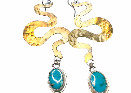 Kingman Snake Earrings