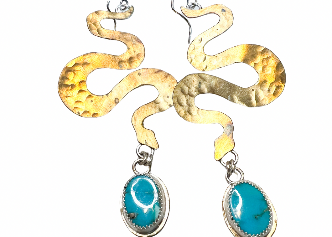 Kingman Snake Earrings