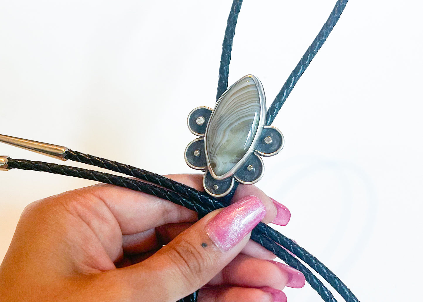 Agate Bolo Tie